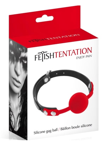 Silikonska kugla za usta crvena | Silicon Red Ball Gag