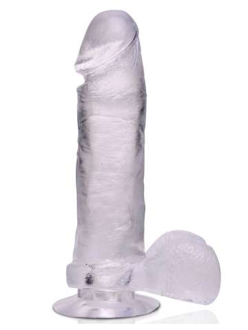 Silikonski prozirni dildo | Real Size Jelly White 21 cm - Img 2
