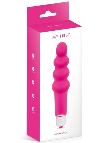 Analni silikonski vibrator | My First Boom Stick Pink