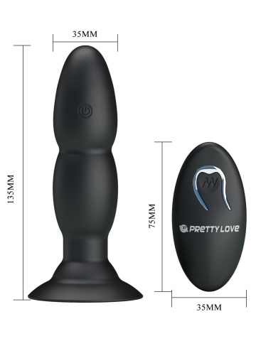 Analni vibrator od silikona na daljinski | Beaded Pleasure - Img 8