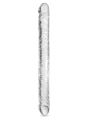 Dupli dildo | Crystal Clear 44 cm - Img 3