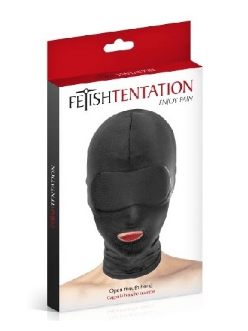 Fetish kapuljača spandex | Tentation Open Mouth - Img 1