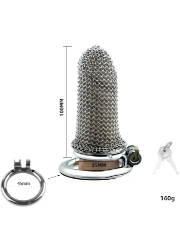 Kavez za penis od metalne mrežice | Metal penis cage - Img 5