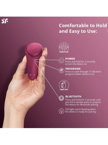 Klito masažer sa aplikacijom | SATISFYER Sexy Secret - Img 4