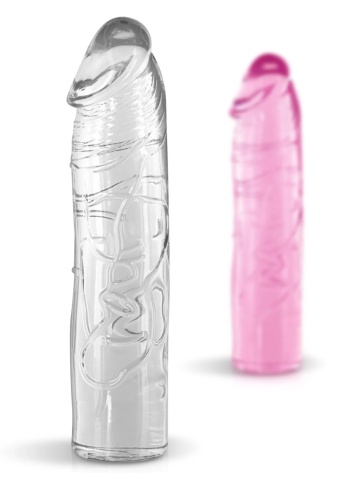 Mekani prozirni dildo | Pure Jelly Clear 17.2 cm - Img 4