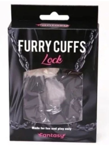 Metalne lisice sa crnim krznom | Furry Black