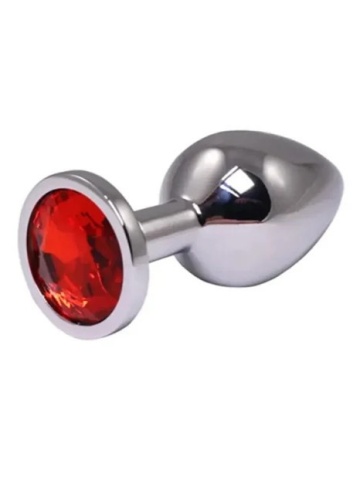 Metalni analni plug Crveni kristal | Veličina S
