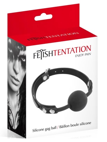 Silikonska kugla za usta crna | Silicon Black Ball Gag