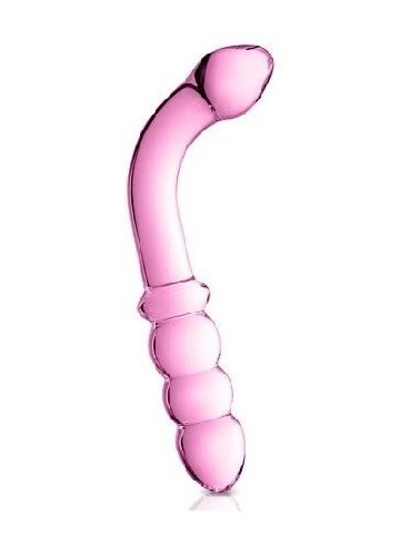 Stakleni dildo | Glossy 8 Pink - Img 2