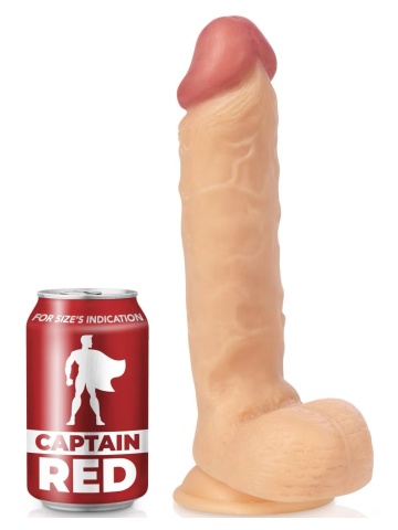 Veliki realni dildo | Captain Red 24 cm - Img 2
