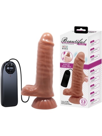 Vibrator sa pokretljivom kožicom | Madox Latino 18,5 cm