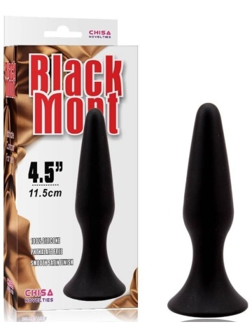 Analni plug od silikona veličine L | Black Mont 11,5 cm