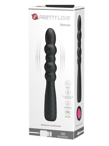Analni silikonski vibrator | Monroe Black - Img 9