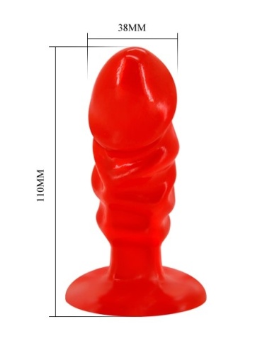 Crveni analni dildo | Butt Plug Red - Img 6