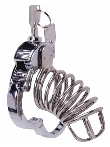Kavez za penis | Stainless steel cock cage Locking Mechanism - Img 3