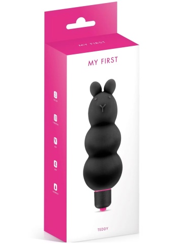 Meda vibrator silikonski | My First Teddy Black