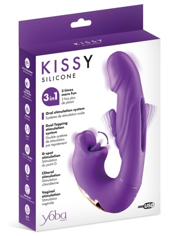 Multifunkcionalni vibrator 3u1 | Kissy Lila