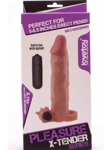 Navlaka za penis sa vibracijom | X-Tender Flesh - Img 1