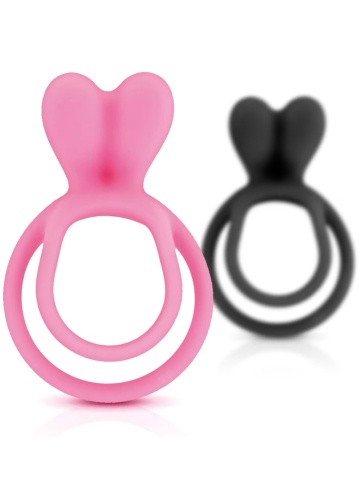 Prsten za penis i testise | Double Ring Pink - Img 4