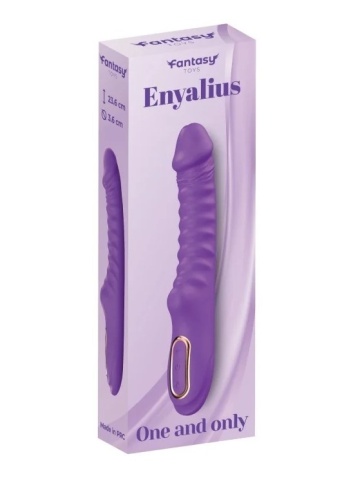 Rebrasti silikonski vibrator | Enyalius Lila