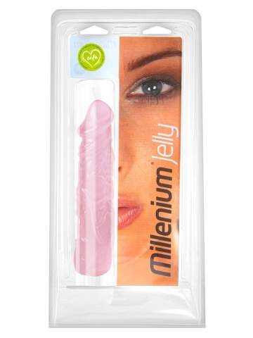 Silikonski dildo | Millenium Pink Jelly L