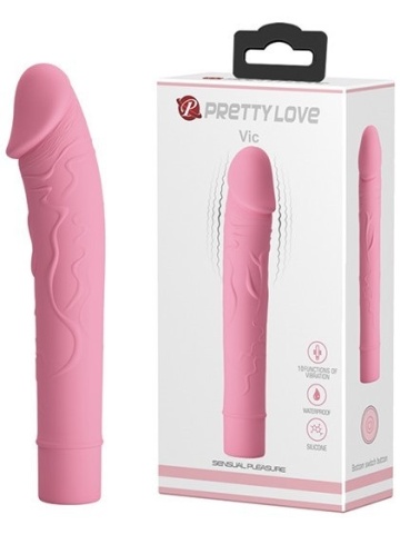 Silikonski vibrator | Vic Pink - Img 1