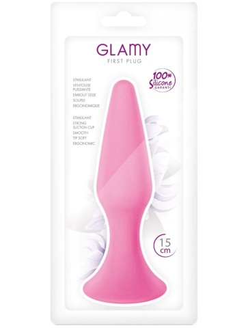 Silionski analni plug | Glamy 15 cm / 3,2 cm