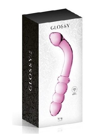 Stakleni dildo | Glossy 8 Pink