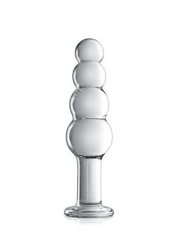 Stakleni dildo | Glossy 9 Clear - Img 2