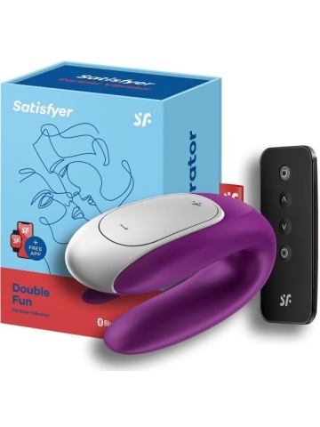 Vibrator za parove sa aplikacijom | SATISFYER Double Fun