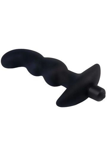 Zakrivljeni Analni Vibrator | Butt Plug Reljefni - Img 2