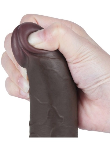 Crni realistični dildo | Sliding Skin 19 cm - Img 3