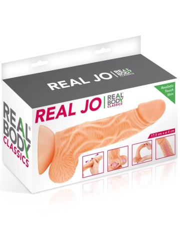 Dildo sa pomičnom kožicom | Real Jo 17,5 cm