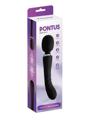 Dupli Wand vibrator | Pontus Dual Black