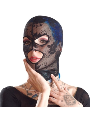 Erotska Čipkana Maska za Glavu | Bad Kitty Head Mask - Img 3