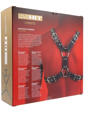 Fetiš muška ukrasna veza | Love Hit Harness - Img 3