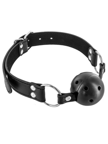 Kugla za usta sa rupicama crna| Black Ball Gag  - Img 2