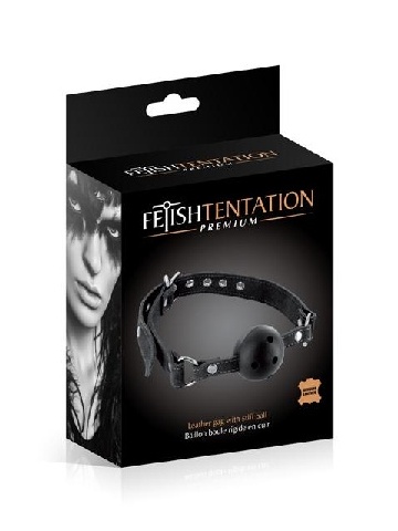 Kugla za usta sa rupicama | Tentation Black - Img 1