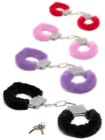 Metalne lisice sa krznom | Sweet Caress Black - Img 4