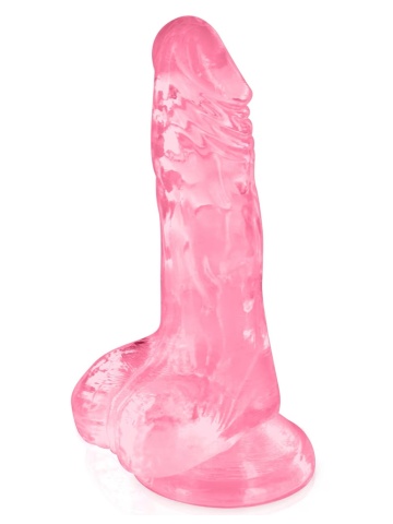Mini prozirni dildo | Pure Jelly Pink 13 cm - Img 2
