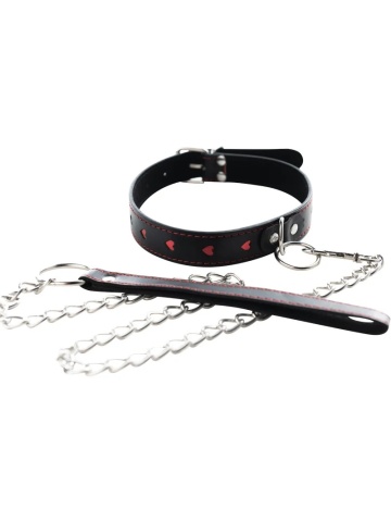 Ogrlica sa srcima i povodcem | Collar and Leash - Img 3