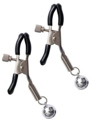 Podesive štipaljke za bradavice sa zvončićima | Nipple Clamps - Img 2