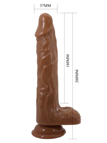 Pokretljiv i punjiv Vibro Dildo na daljinski | Bodach Rechargeable - Img 7