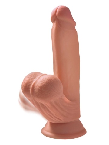 Realističnim dildo testisima i vakuum bazom | 3D King Cock Dildo 20 cm - Img 2
