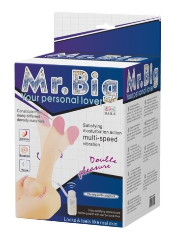 Realni dildo sa vibracijom i rotacijom | Mr. Big - Img 8