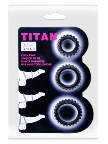 Set prstenova za penis i testise | Titan X3 Pink