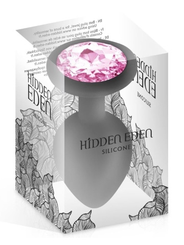 Silikonski analni plug Crni | HIdden Eden