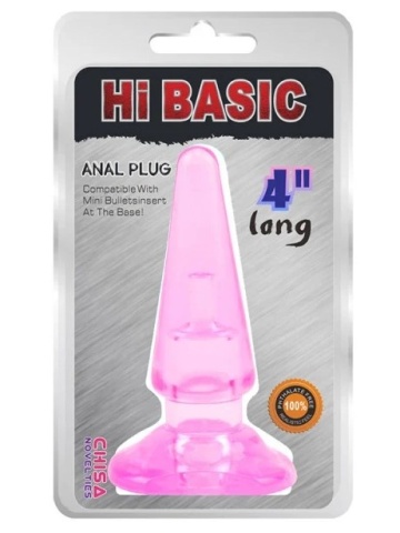 Silikonski analni plug | Hi Basic Pink