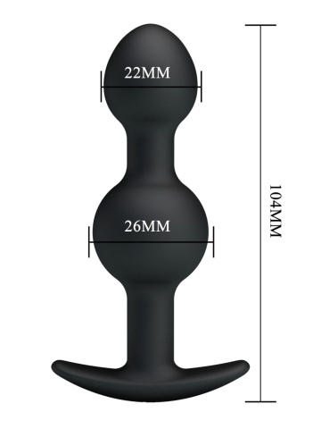 Silikonski analni Vibro plug | Special Anal Balls Plug - Img 6