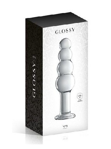 Stakleni dildo | Glossy 9 Clear - Img 1